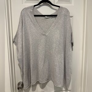 NWT Light Grey Short Sleeve Top